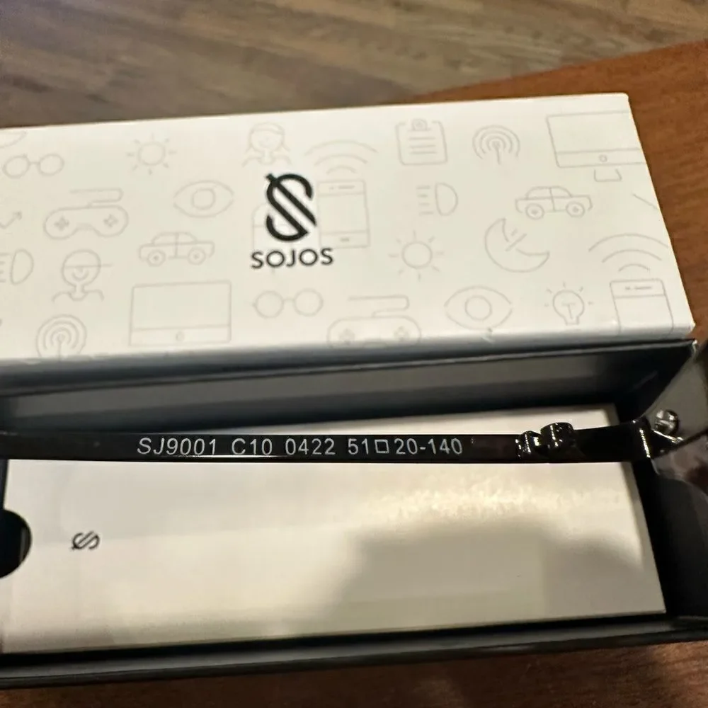 SOJOS SJ 9001 C1 0318 Tortoise Eyeglasses Frame 51-20-140mm B46mm / blue light